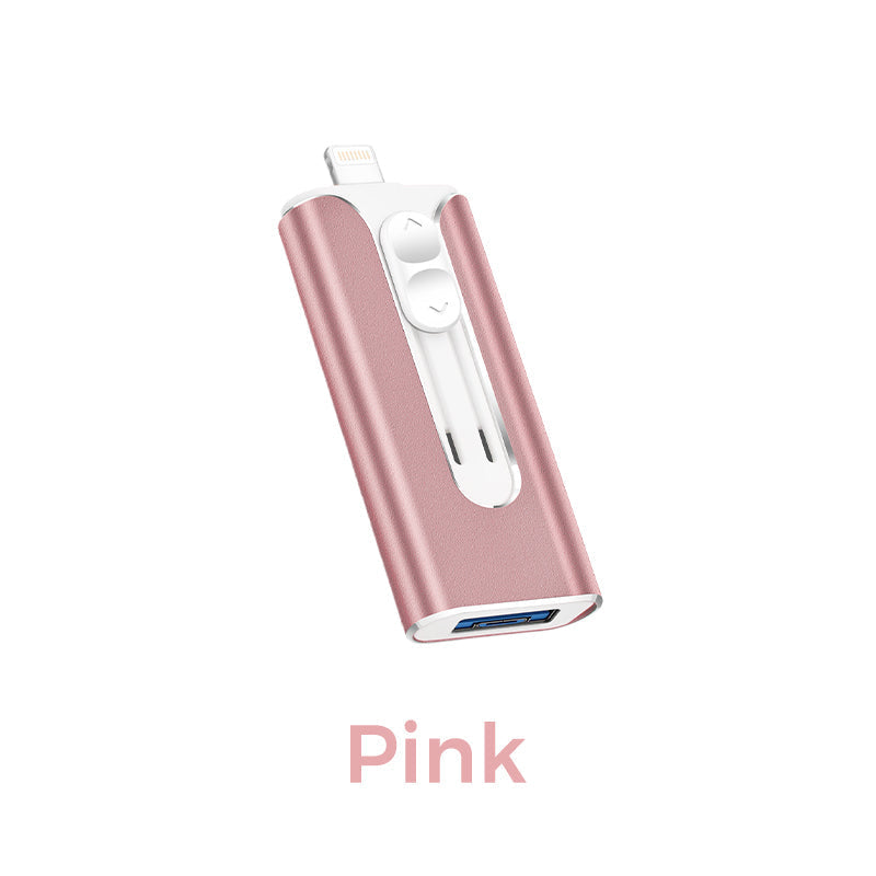16GB~1TB Micro USB + MFi Certified Lightning + 8 Pin + USB 3.0 ⚡4 in1 Flash Drive for iPhone/iPad/Android/PC⚡
