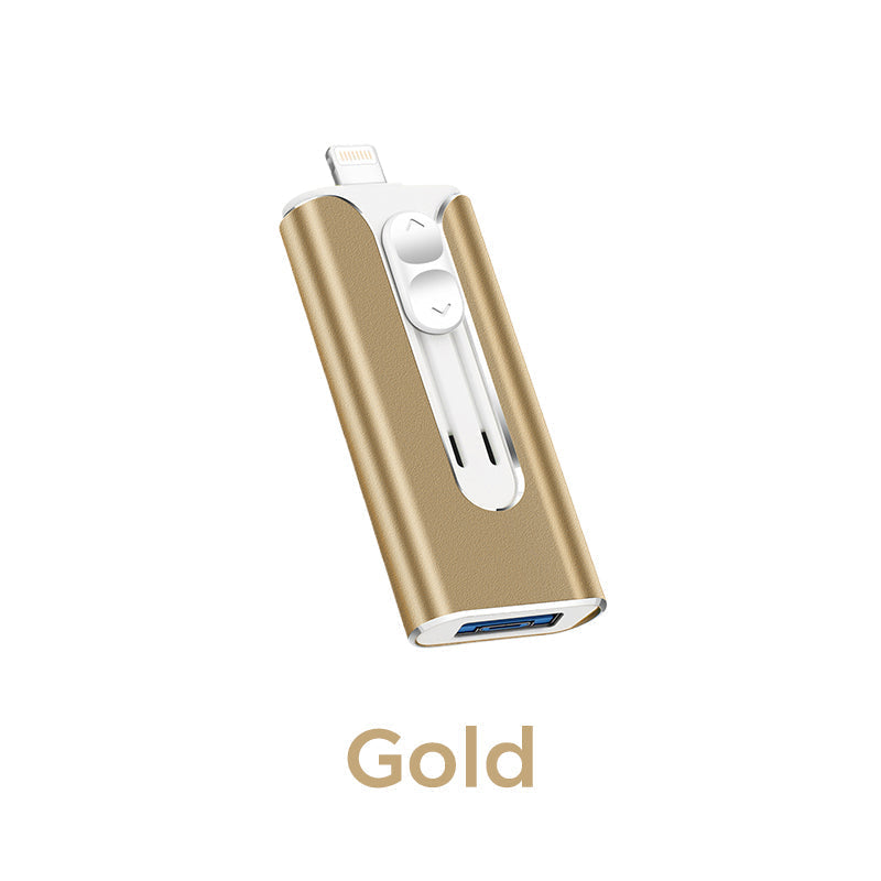 16GB~1TB Micro USB + MFi Certified Lightning + 8 Pin + USB 3.0 ⚡4 in1 Flash Drive for iPhone/iPad/Android/PC⚡