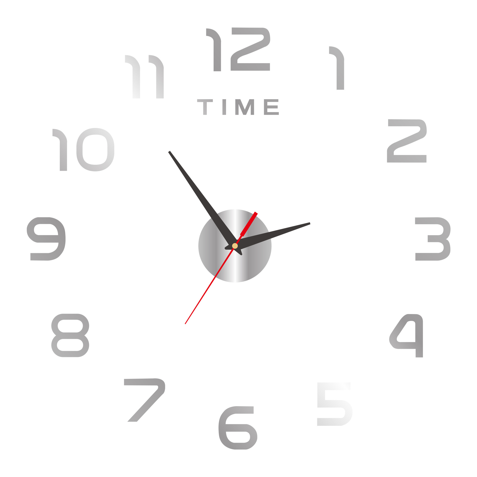 Creative DIY 3D Acrylic Digital Wall Clock