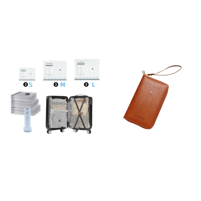 🔥 X7 Cordless Travel Vacuum Bag Set
