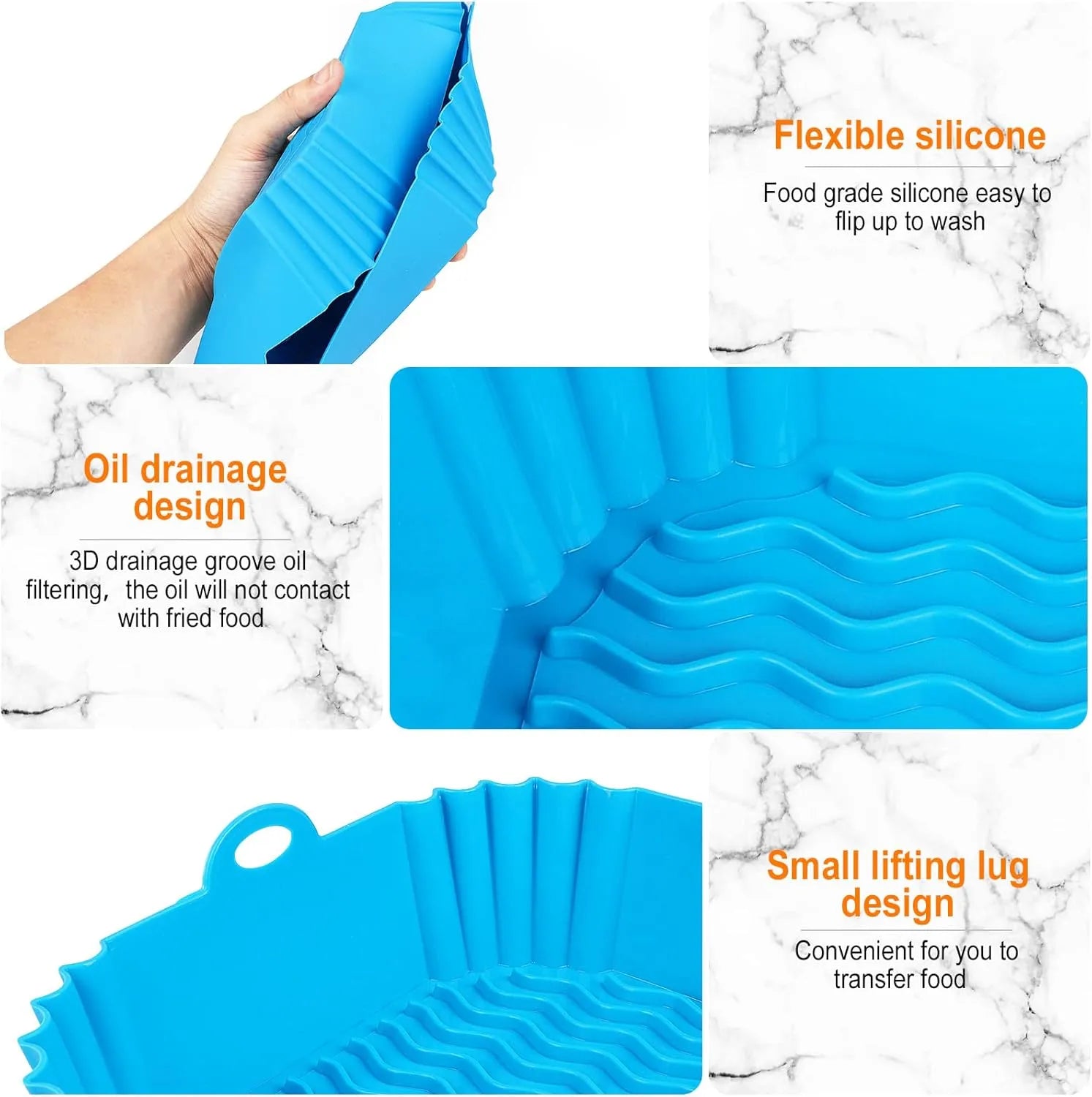 🔥✨Reusable Silicone Air Fryer Liner