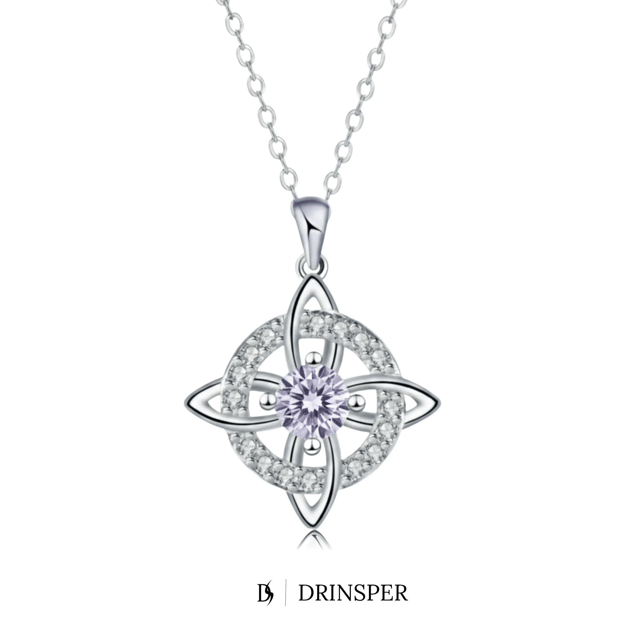 Mystical Birthstone Witches Knot Necklace – Natural Crystal🔮💞Protect Your Loved Ones