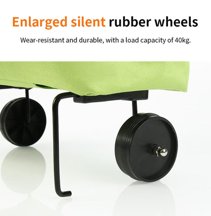 Convertible shopping tote – hides wheels, holds 20kg, expands with zipper!