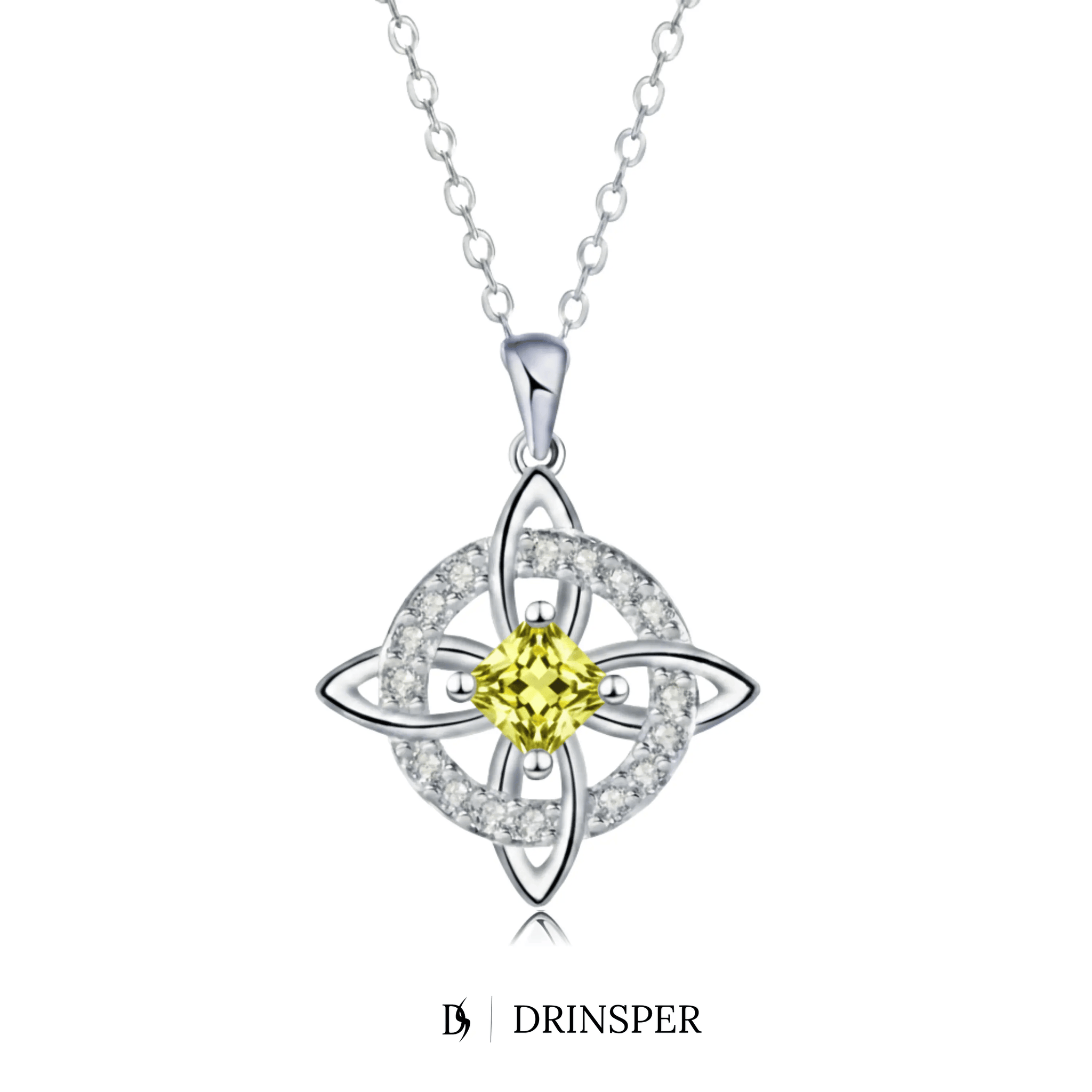 Mystical Birthstone Witches Knot Necklace – Natural Crystal🔮💞Protect Your Loved Ones