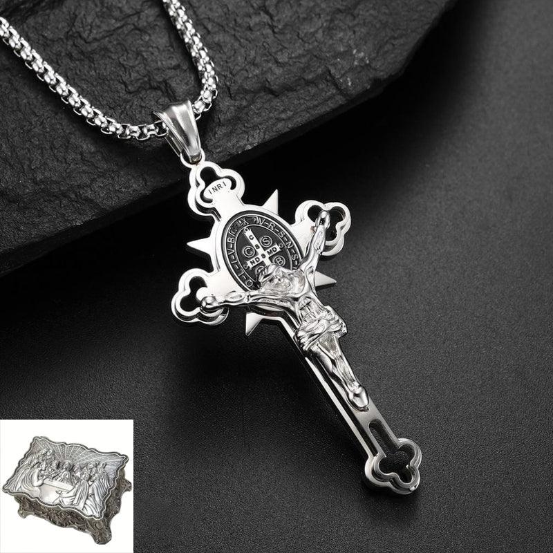 St. Benedict Exorcism Cross - Bless you and your family - BGCOPPER