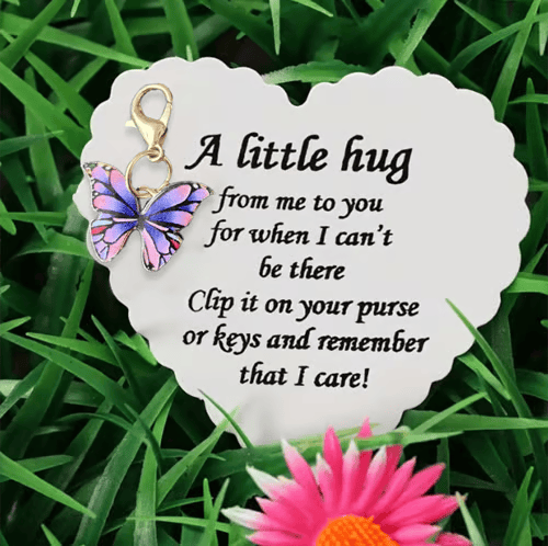🦋Elegant Butterfly Charm with Warm Card