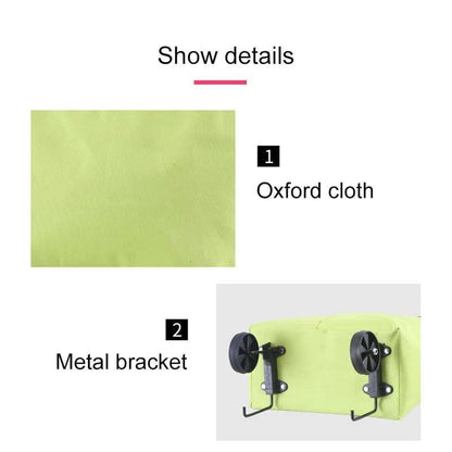 Convertible shopping tote – hides wheels, holds 20kg, expands with zipper!