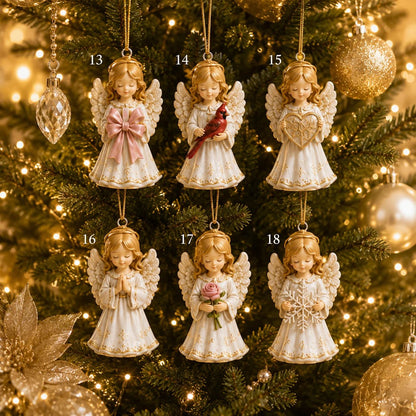 ⏳ Last Day 49% OFF – 👼 24-Day Angel Christmas Advent Calendar | 24 Unique Faith-Inspired Angel Ornaments with Hanging Loops for Daily Advent Surprises & Tree Display 🎄✨