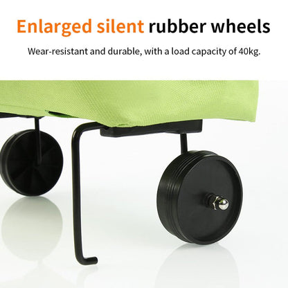 Convertible shopping tote – hides wheels, holds 20kg, expands with zipper!