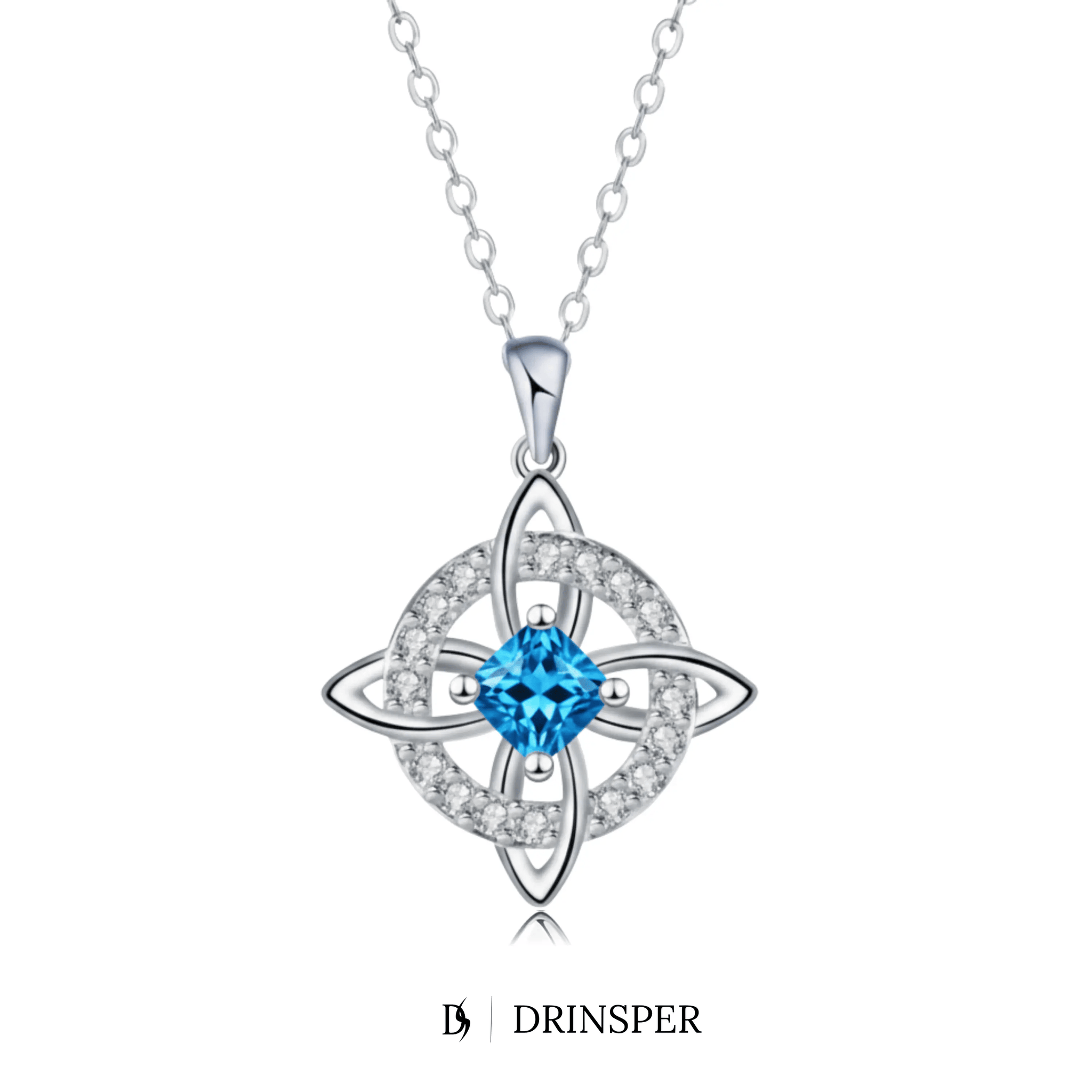 Mystical Birthstone Witches Knot Necklace – Natural Crystal🔮💞Protect Your Loved Ones