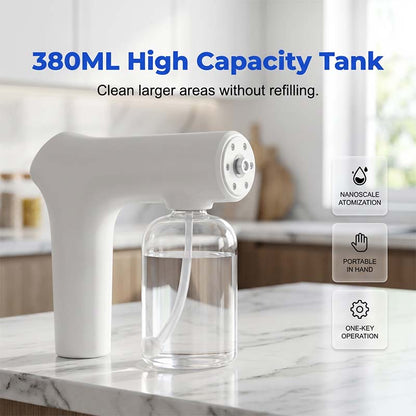 📢📢50% OFF !!⏰Cordless Nano Atomizer – Touchless Disinfecting, Blue Light – For Home, Office & Car 🏠