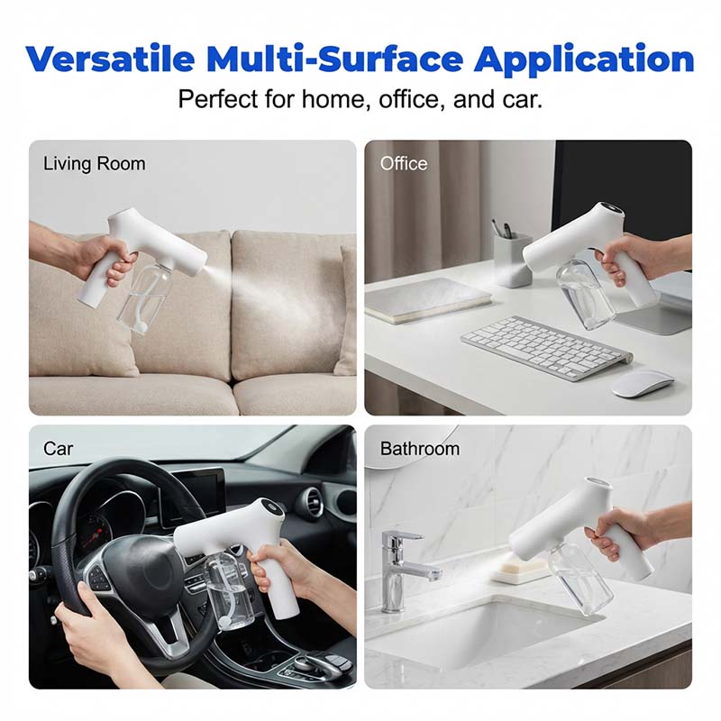 📢📢50% OFF !!⏰Cordless Nano Atomizer – Touchless Disinfecting, Blue Light – For Home, Office & Car 🏠