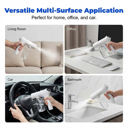 📢📢50% OFF !!⏰Cordless Nano Atomizer – Touchless Disinfecting, Blue Light – For Home, Office & Car 🏠