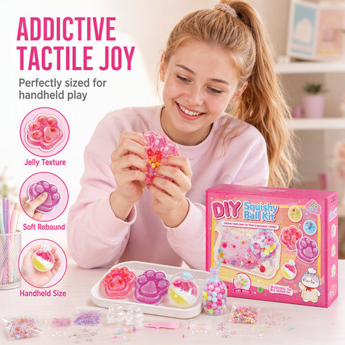 🐱 49% OFF NOW! 🧊 DIY Fried Ice Squishy Toy Kit – Cat claw design, squishy fun & creative – Perfect for sensory play & stress relief for kids ✨