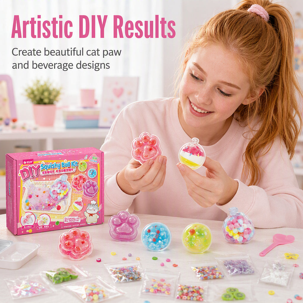 🐱 49% OFF NOW! 🧊 DIY Fried Ice Squishy Toy Kit – Cat claw design, squishy fun & creative – Perfect for sensory play & stress relief for kids ✨