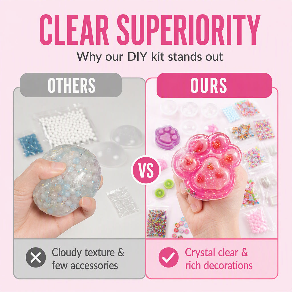 🐱 49% OFF NOW! 🧊 DIY Fried Ice Squishy Toy Kit – Cat claw design, squishy fun & creative – Perfect for sensory play & stress relief for kids ✨