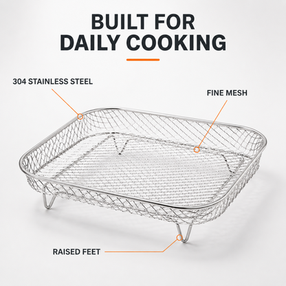🍗 Stackable Air Fryer Racks for More Cooking Space