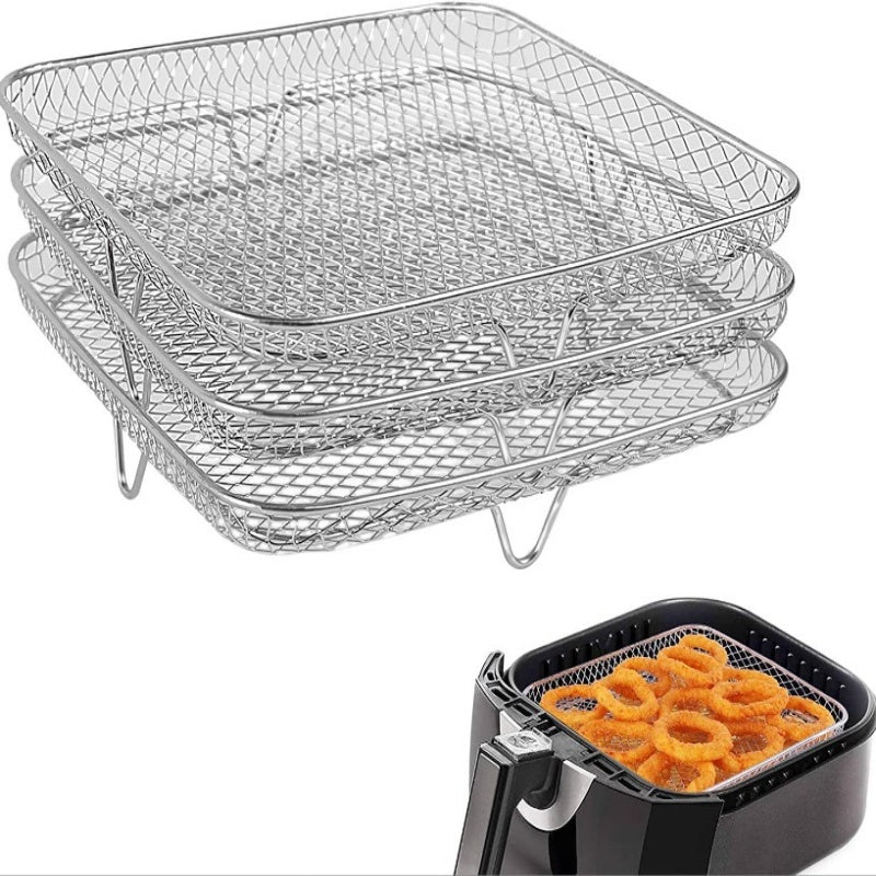 🍗 Stackable Air Fryer Racks for More Cooking Space