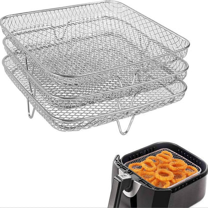 🍗 Stackable Air Fryer Racks for More Cooking Space